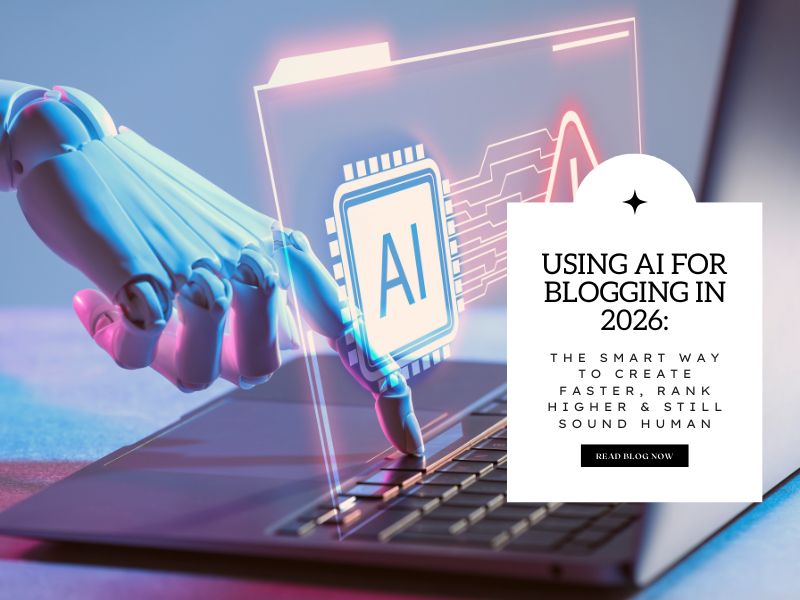 Using ai for blogging The Smart Way to Create Faster, Rank Higher & Still Sound Human